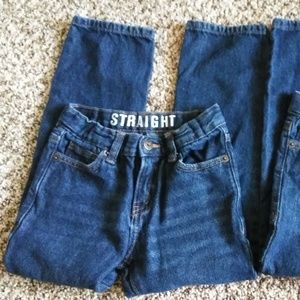 Lot of 2 Jeans Adjustable Elastic Waist Strait leg